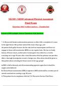 NR 509 &sol; NR509 Advanced Physical Assessment  Final Exam &lpar;Latest 2025 &sol; 2026&rpar;&colon; Most Comprehensive Qs & Ans - to Pass the Exam With Confidence