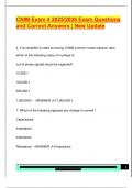 CNIM Exam 4 2025&sol;2026 Exam Questions  and Correct Answers &vert; New Update