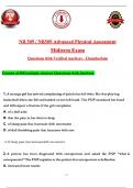 NR 509 &sol; NR509 Advanced Physical Assessment  Midterm Exam &lpar;Latest 2025 &sol; 2026&rpar;&colon; Most Comprehensive Qs & Ans - to Pass the Exam With Confidence