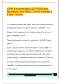 CNIM Intraoperative 2025&sol;2026 Exam  Questions with 100&percnt; Correct Answers &vert;  Latest Update 