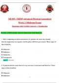 NR 509 &sol; NR509 Advanced Physical Assessment  Week 1 Midterm Exam  &lpar;Latest 2025 &sol; 2026&rpar;&colon; Most Comprehensive Qs & Ans - to Pass the Exam With Confidence