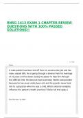 RNSG 1413 EXAM 1 CHAPTER REVIEW QUESTIONS WITH 100&percnt; PASSED SOLUTIONS&excl;&excl;
