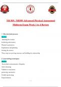NR 509 &sol; NR509 Advanced Physical Assessment  Midterm Exam Week 1 to 4 Review &lpar;Latest 2025 &sol; 2026&rpar;&colon; Most Comprehensive Qs & Ans - to Pass the Exam With Confidence