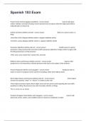 Spanish 103 Exam Questions With Well Elaborated Answers&period;