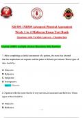 Study Bundle - NR 509&sol; NR509 Midterm Exam &plus; Study Guide &plus; Test Bank Advanced Physical Assessment Questions with Verified Answers &lpar;Latest 2025&sol; 2026&rpar;- Chamberlain