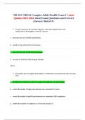 NR 341&sol; NR341 Complex Adult Health Exam 1 Real Exam latest 2025 questions and answers&period;