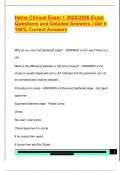 Heme Clinical Exam 1 2025&sol;2026 Exam  Questions and Detailed Answers &vert; Get it  100&percnt; Correct Answers