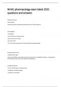 Nr341 pharmacology exam latest 2025 questions and answers&period;