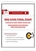 NSG 6440 Predictor Final Exam &lpar;2025 &sol; 2026&rpar; Tested Questions with Revised Correct Answers&comma; &lpar;A&plus; Guarantee&rpar;&period; 