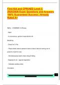 First Aid and CPR&sol;AED Level C  2025&sol;2026 Exam Questions and Answers  100&percnt; Guaranteed Success &vert; Already  Rated A&plus; 