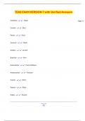 TEAS EXAM VERSION 7 with Verified Answers