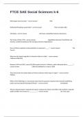 FTCE SAE Social Sciences k-6 Complete Assignment Questions And Answers Already Passed&period;