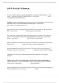 SAE-Social Science Complete Study Guide With Actual Questions And Answers&period;