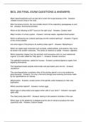 BIOL 255 FINAL EXAM QUESTIONS & ANSWERS