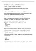 BIOS 255 ANATOMY & PHYSIOLOGY III - &lpar;PROFICIENCY EXAM REVIEW&rpar;