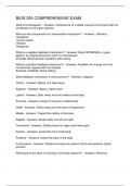 BIOS 255 COMPREHENSIVE EXAM