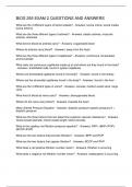BIOS 255 EXAM 2 QUESTIONS AND ANSWERS