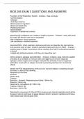 BIOS 255 EXAM 3 QUESTIONS AND ANSWERS