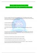 Pharm HESI Practice Exam Latest update&lpar;QUESTIONS AND ANSWERS&rpar; 2024&sol;2025