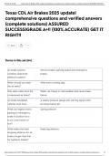 Texas CDL Air Brakes 2025 update&vert; comprehensive questions and verified answers &lpar;complete solutions&rpar; ASSURED SUCCESS&vert;GRADE A&plus;&excl;&excl; &lpar;100&percnt; ACCURATE&rpar; GET IT RIGHT&excl;&excl;
