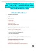 NUR 2356 &sol; NUR2356 Multidimensional Care I  Final Exam &sol; MDC 1 Final Exam Review &vert; Highly  Rated Quiz Bank&vert; Questions and Answers &vert; Latest  2025 &sol; 2026 &vert; Rasmussen College