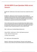 3M 302 RPPO Exam Questions With correct Answers