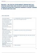 PEDIATRICS - HESI PRACTICE EXAM NEWEST VERSION WITH ALL  UPDATED QUESTIONS AND ACCURATE DETAILED ANSWERS  COMPLETE EXAM WITH VERIFIED ANSWERS ALREADY GRADED  A&plus; BRAND NEW 2024-2025