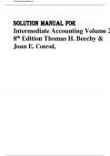 Solution Manual for Intermediate Accounting Volume 2 8th Edition Thomas H&period; Beechy &  Joan E&period; Conrod &vert;&vert; Complete Guide A&plus;