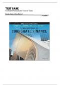 Test Bank for Fundamentals of Corporate Finance 5th Edition by Robert Parrino&comma; Thomas W&period; Bates & Stuart L&period; Gillan &comma; ISBN&colon; 9781119795438 &vert;All Chapters Verified&vert; Guide A&plus;