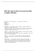 PPN 102- Quiz -2 &lpar;Wk 4-5&rpar; Exam Test With Complete Solutions