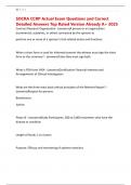 SOCRA CCRP Actual Exam Questions and Correct Detailed Answers Top Rated Version Already A&plus; 2025