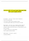 NCAC CADC II Exam Study Materials With The Latest Update 2025&excl;&excl;&excl;&period;