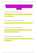 Health Policy Questions and Answers &vert; Latest Version &vert; 2025&sol;2026 &vert; Correct &  Verified