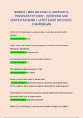 BUNDLE FOR BIOS 256 &sol; BIOS256 EXAM 1&comma; EXAM 2 & FINAL EXAM &vert; ANATOMY & PHYSIOLOGY IV EXAMS &vert; QUESTIONS AND CORRECT ANSWERS &vert; GRADED A&plus; &vert; LATEST 2025&sol;2026 GUIDE &vert; CHAMBERLAIN