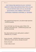 EMT FISDAP READINESS EXAM 1 NEWEST  2025&sol;EMT FISDAP READINESS PRACTICE EXAM  1 EXAM NEWEST 2025 ACTUAL EXAM 200  QUESTIONS AND CORRECT DETAILED  ANSWERS &lpar;VERIFIED ANSWERS&rpar; &vert;A&plus; GRADED 