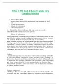 WGU C 801 Task 2 &vert;Latest Update with Complete Solution