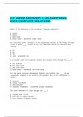 ICC Vapor Recovery 1&vert; 60 Questions&vert; With Complete Solutions