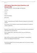 CISR Agency Operations Exam Questions and Answers 2025