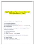 2025 Pals Exam A questions and answers 