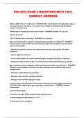 PHC3603 EXAM 2 QUESTIONS WITH 100&percnt; CORRECT ANSWERS 