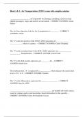 Block 1 & 2 - Air Transportation &lpar;2T2X1&rpar; exam with complete solution pdf