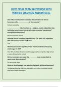 FINAL EXAM QUESTIONS WITH  VERIFIED SOLUTION AND RATED A&period; 