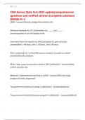 CNA Kansas State Test 2025 update&vert;comprehensive questions and verified answers &lpar;complete solutions&rpar; GRADE A&plus;&excl;&excl;