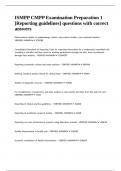 ISMPP CMPP Examination Preparation 1 -Reporting guidelines- questions with correct answers