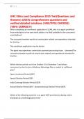 UHC Ethics and Compliance 2025 Test&lpar;Questions and Answers&rpar; &lpar;2025&rpar; comprehensive questions and verified detailed solutions &lpar; MULTIPLE CHOICES&rpar; &vert;100&percnt; CORRECT&excl;&excl;