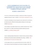ATI PN COMPREHENSIVE EXIT EXAM-ACTUAL EXAM ALL QUESTIONS WITH CORRECT ANSWERS ALREADY GRADED A&plus;&vert;&vert; LATEST VERSION