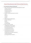 Maternal - Exam 1 Practice Test 