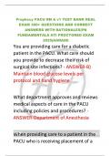 Prophecy PACU RN A v1 TEST BANK REAL EXAM 300&plus; QUESTIONS AND CORRECT ANSWERS WITH RATIONALES&vert;PN FUNDAMENTALS ATI PROCTORED EXAM 2025&vert;AGRADE