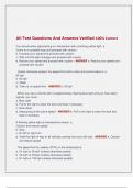 Afi Test Questions And Answers Verified 100&percnt; Correct 