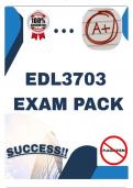 EDL3703 EXAM PACK 2025 &lbrack;LATEST QUESTIONS AND ANSWERS&rsqb;